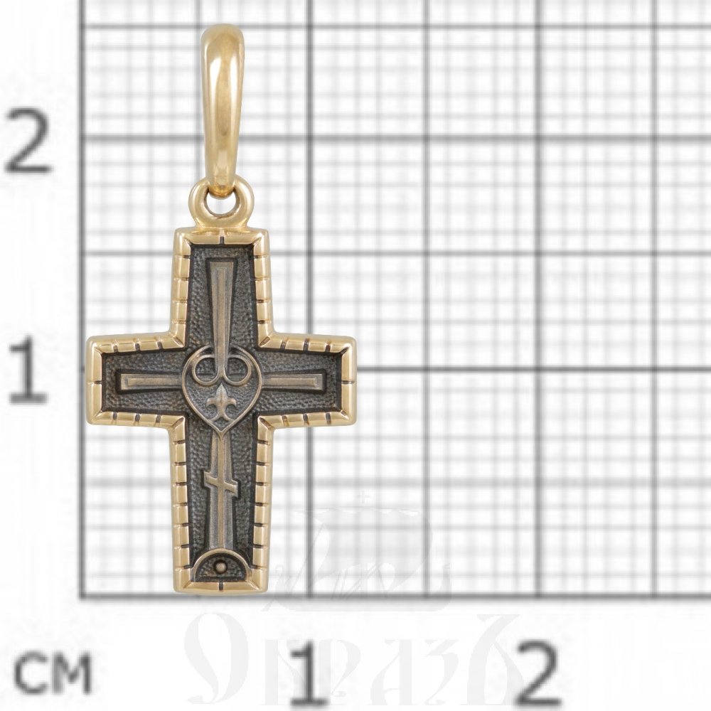 крест «голгофа. молитва», золото 585 проба желтое (арт. 201.240)